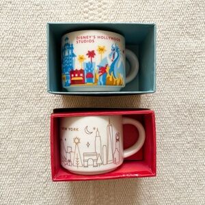 Starbucks You Are Here Series 2oz Mug Ornament NEW YORK Disney Hollywood Studios